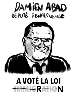 Portrait de Damien Abad par Terreur Graphique