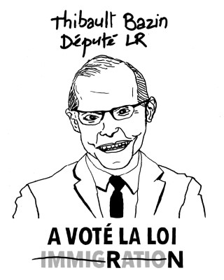 Portrait de Thibault Bazin par Grégory Jarry