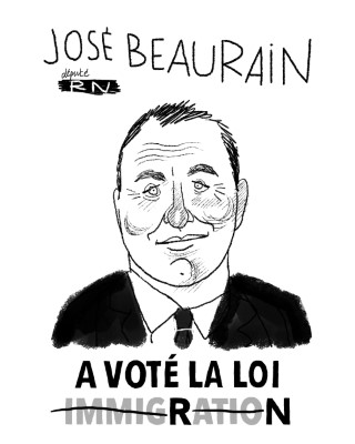 Portrait de José Beaurain par Charles Berberian