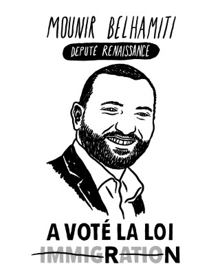 Portrait de Mounir Belhamiti par Quentin Faucompré
