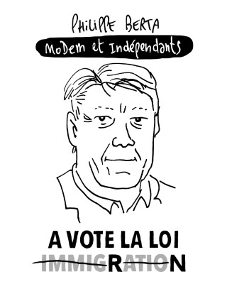 Portrait de Philippe Berta par Lewis Trondheim