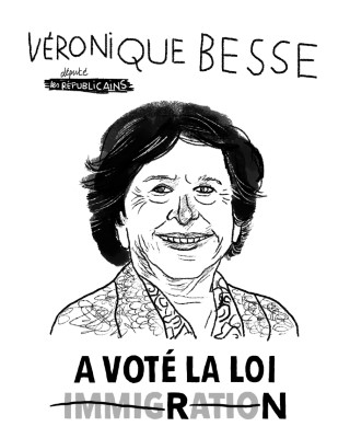 Portrait de Véronique Besse par Charles Berberian