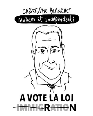 Portrait de Christophe Blanchet par Lewis Trondheim