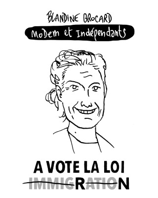 Portrait de Blandine Brocard par Lewis Trondheim