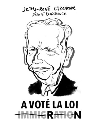 Portrait de Jean-René Cazeneuve par Loïc Sécheresse
