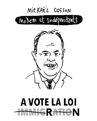 Portrait de Mickaël Cosson par Lewis Trondheim