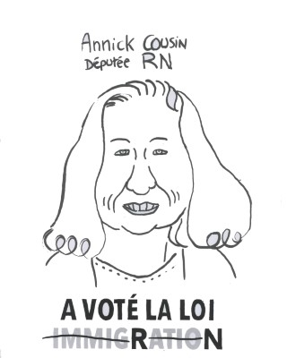 Portrait de Annick Cousin par Florence Dupré la Tour