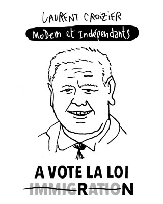 Portrait de Laurent Croizier par Lewis Trondheim