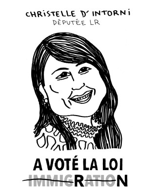 Portrait de Christelle D'Intorni par Delphine Panique