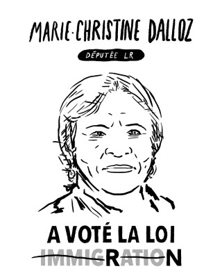 Portrait de Marie-Christine Dalloz par Quentin Faucompré