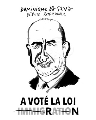 Portrait de Dominique Da Silva par Loïc Sécheresse
