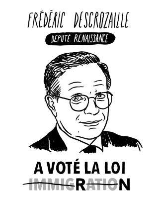 Portrait de Frédéric Descrozaille par Quentin Faucompré