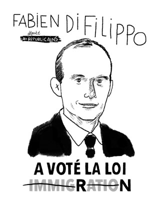 Portrait de Fabien Di Filippo par Charles Berberian