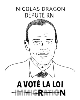 Portrait de Nicolas Dragon par Deloupy