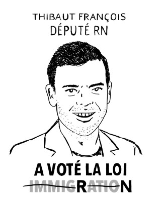 Portrait de Thibaut François par Deloupy