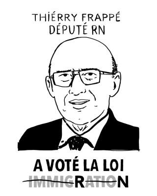 Portrait de Thierry Frappé par Deloupy