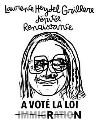 Portrait de Laurence Heydel Grillere par Killoffer