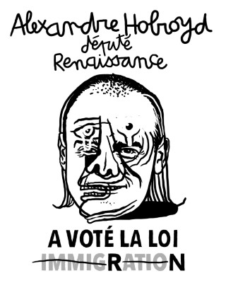 Portrait de Alexandre Holroyd par Killoffer