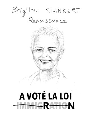 Portrait de Brigitte Klinkert par Caroline Cruzinha