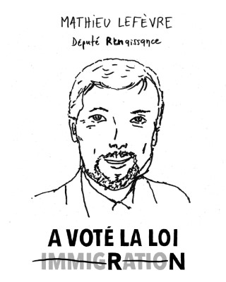 Portrait de Mathieu Lefèvre par Elsa Pierrot