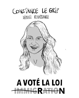 Portrait de Constance Le Grip par Cyril Pedrosa