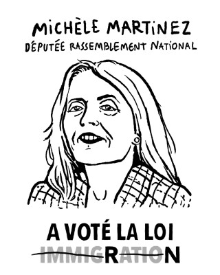 Portrait de Michèle Martinez par Iris Pouy