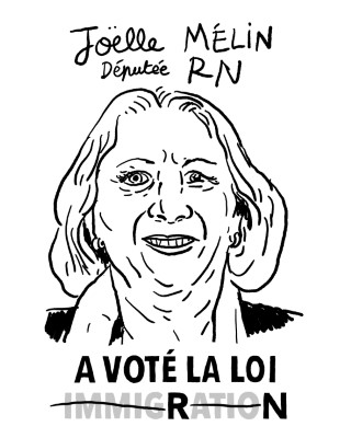 Portrait de Joëlle Mélin par Lisa Mandel