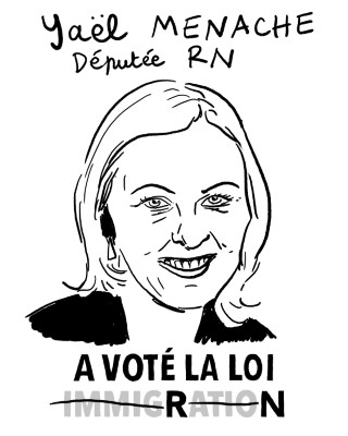 Portrait de Yaël Menache par Lisa Mandel