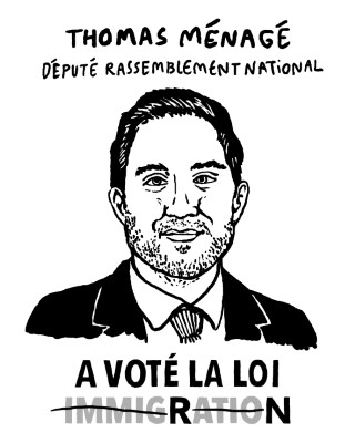 Portrait de Thomas Ménagé par Iris Pouy