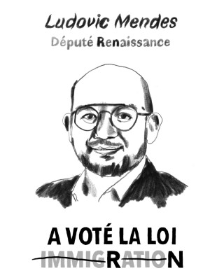 Portrait de Ludovic Mendes par Tienstiens