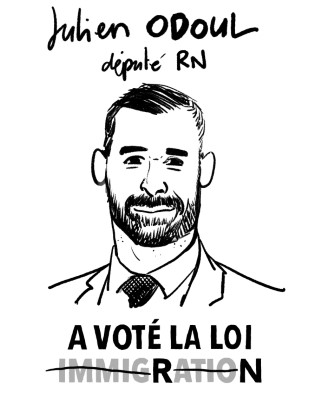 Portrait de Julien Odoul par Aurel
