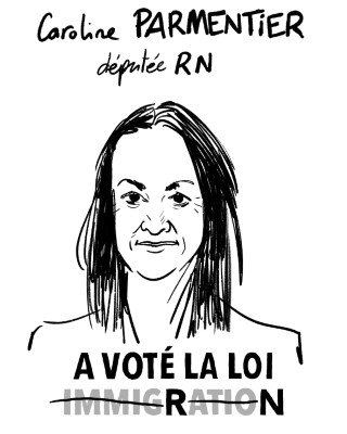 Portrait de Caroline Parmentier par Aurel