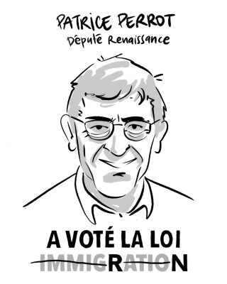 Portrait de Patrice Perrot par Cy