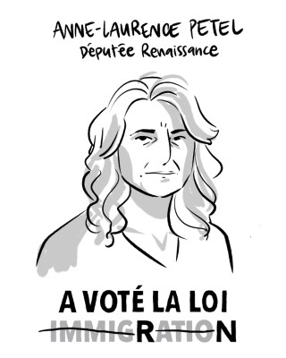 Portrait de Anne-Laurence Petel par Cy