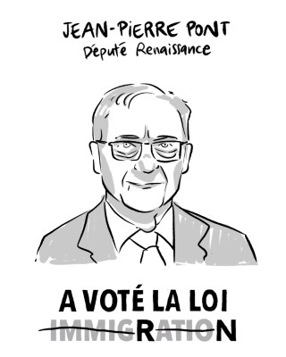 Portrait de Jean-Pierre Pont par Cy