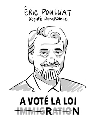 Portrait de Éric Poulliat par Cy
