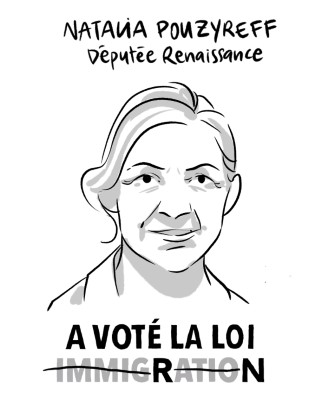 Portrait de Natalia Pouzyreff par Cy