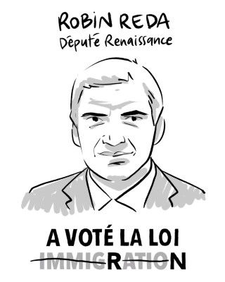 Portrait de Robin Reda par Cy