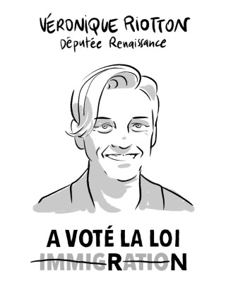 Portrait de Véronique Riotton par Cy