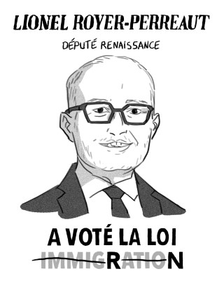 Portrait de Lionel Royer-Perreaut par Claire Fauvel