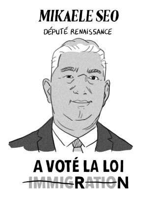 Portrait de Mikaele Seo par Claire Fauvel