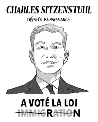 Portrait de Charles Sitzenstuhl par Claire Fauvel