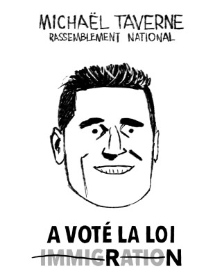 Portrait de Michaël Taverne par Vincent Sorel