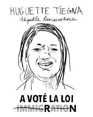 Portrait de Huguette Tiegna par Guillaume Heurtault