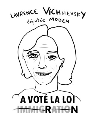 Portrait de Laurence Vichnievsky par Chloé Mazlo