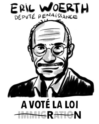 Portrait de Éric Woerth par Terreur Graphique