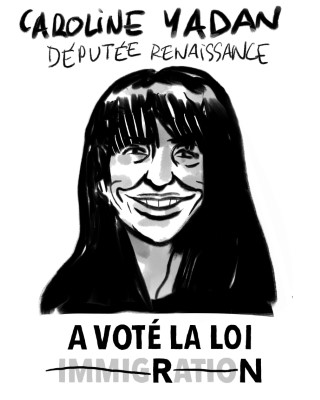 Portrait de Caroline Yadan par Terreur Graphique
